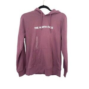 The North face sweatshirt womens w linear logo hoodie pikes purple small NWT